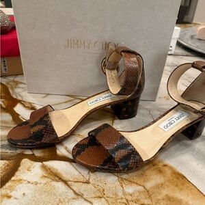 Jimmy Choo snakeskin sandals - Jamie - sz 40